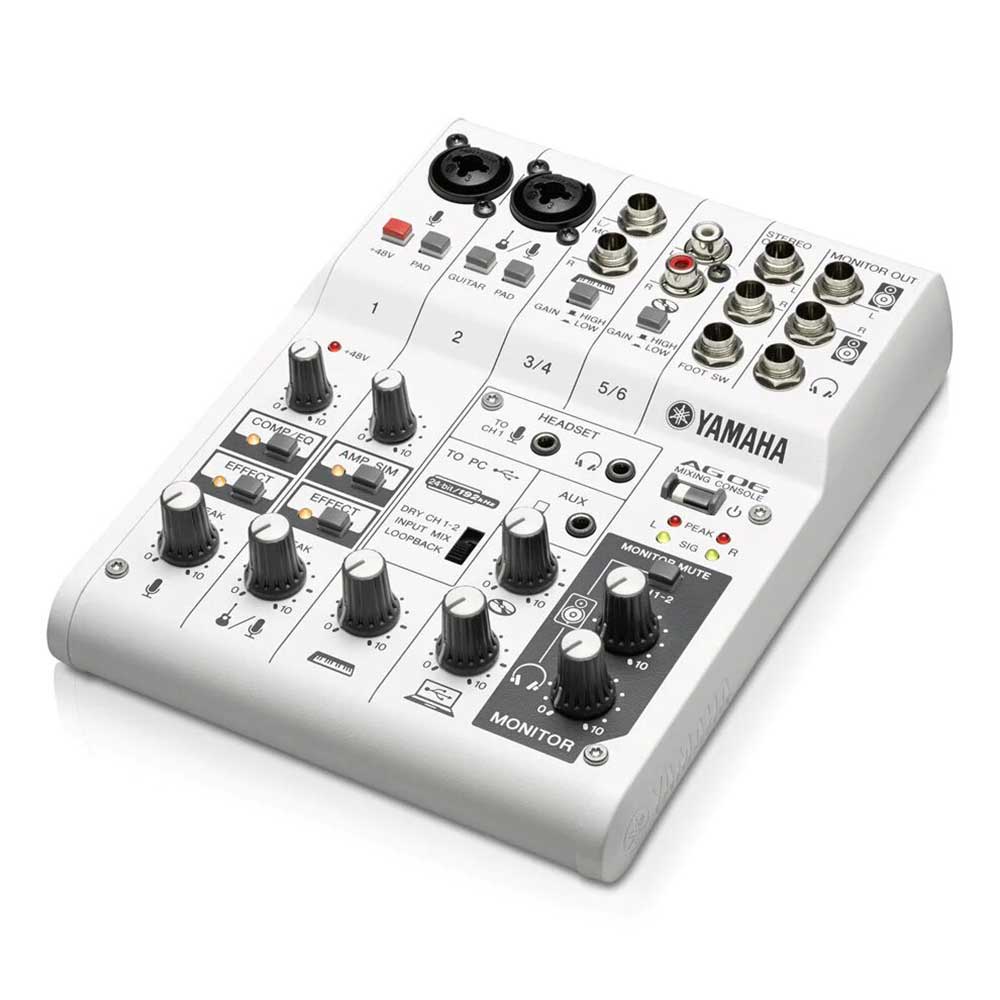 Yamaha AG06 Mezclador de 6 Canales e Interfaz de audio USB