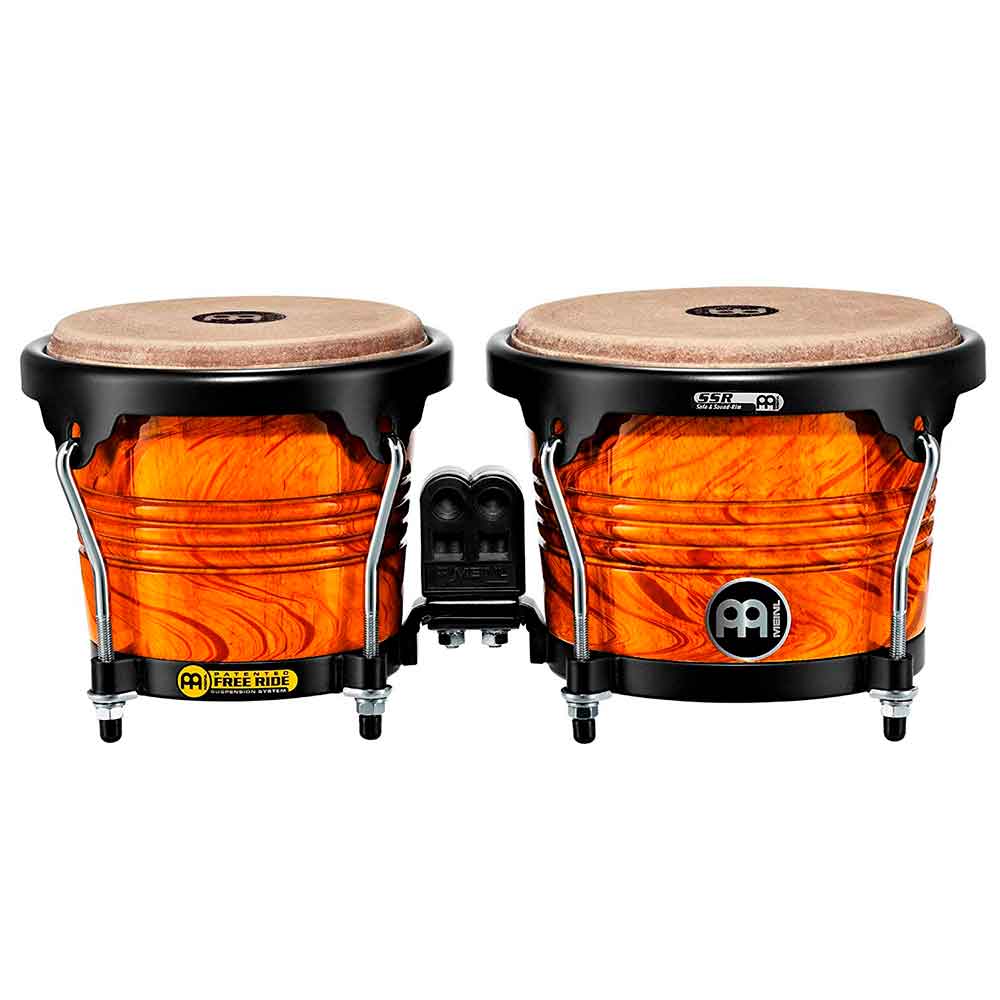 Meinl Percussion Bongo Amber Flame - FWB190AF - MARATHON® DESIGNER SERIES WOOD BONGO