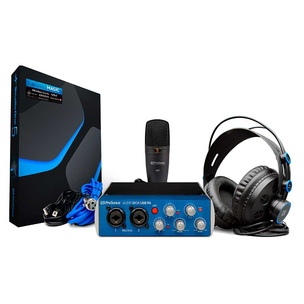 PreSonus AudioBox 96 Studio USB 2.0 Paquete de Grabación