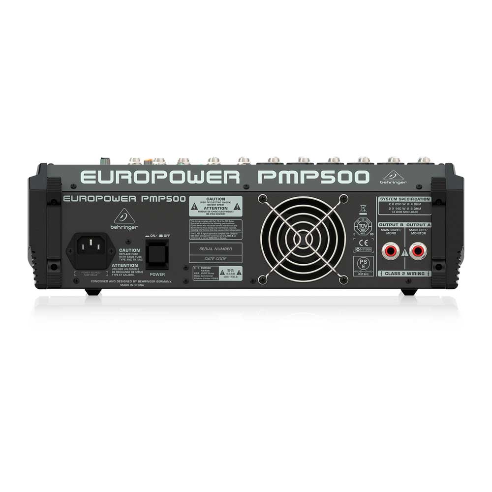 Behringer Europower PMP500 Mezclador Eléctrico de 12 canales y 500W - Imagen 4
