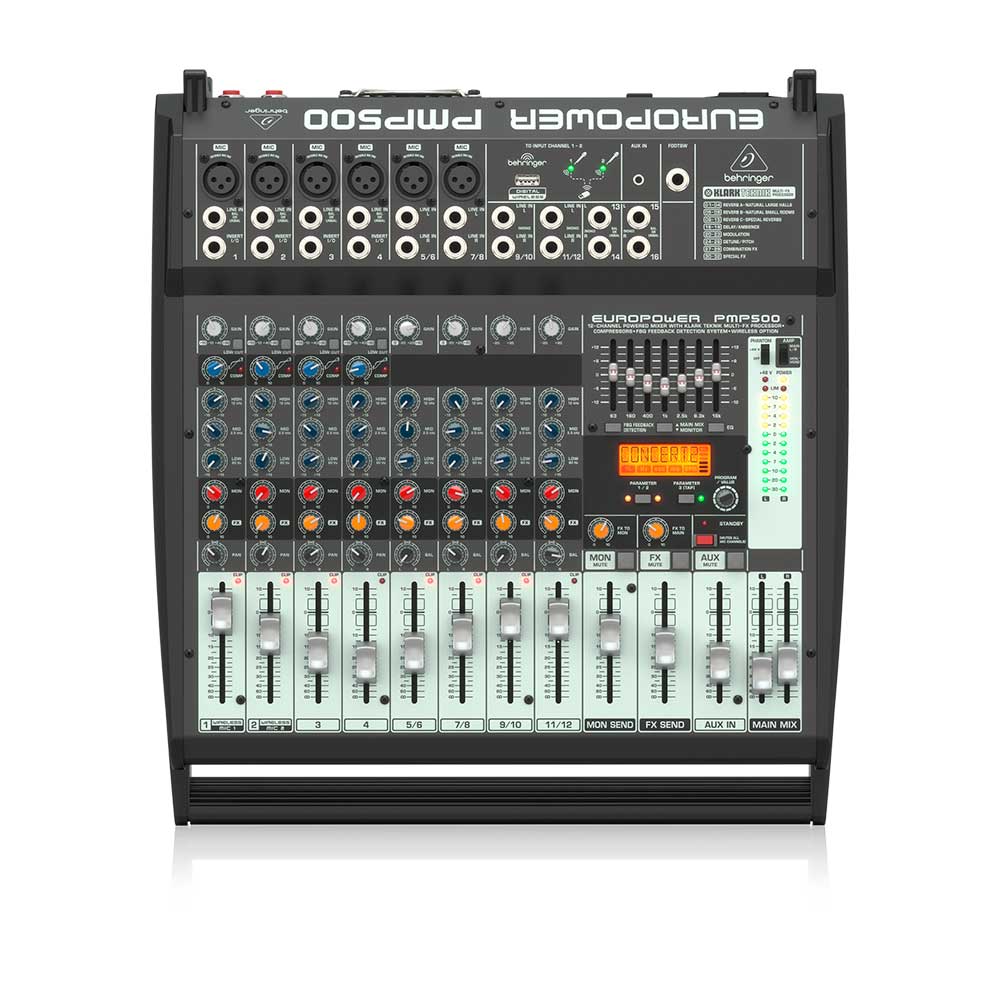 Behringer Europower PMP500 Mezclador Eléctrico de 12 canales y 500W