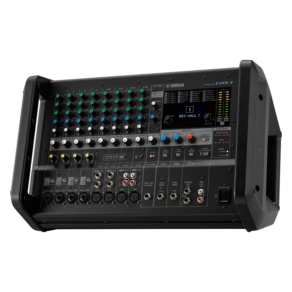 Yamaha EMX7 Mezclador autoamplificado de 12 canales y 1420 W