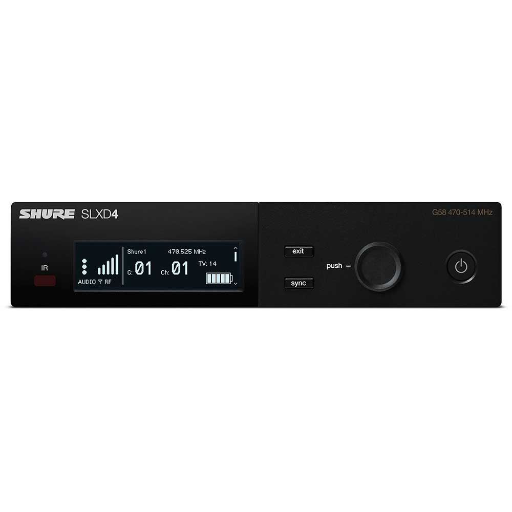 Shure SLXD4 Receptor Inalámbrico Digital