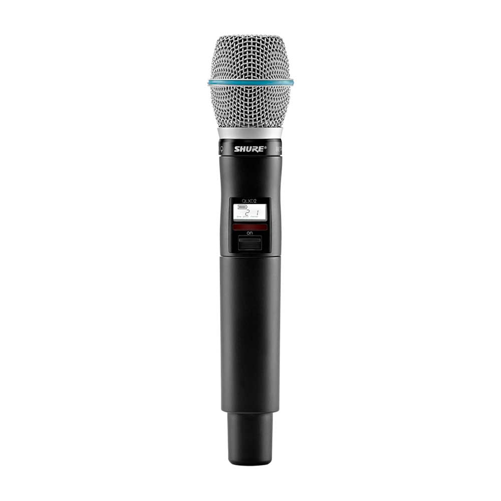 Shure QLXD2/B87A Transmisor de mano QLXD2 con cápsula Beta 87A