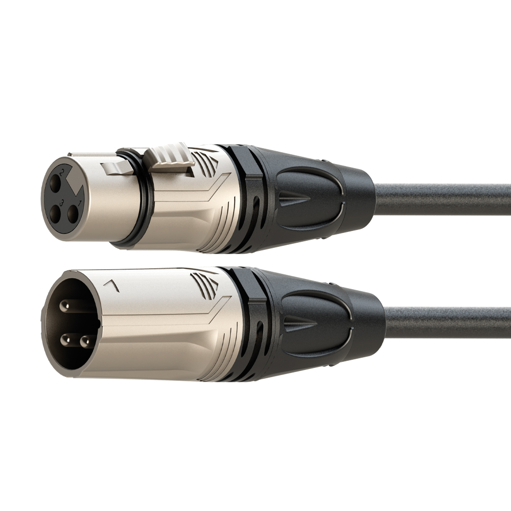 DMXX200L10 Cable plug canon/jack can. NGR. 10m «ROXTONE»